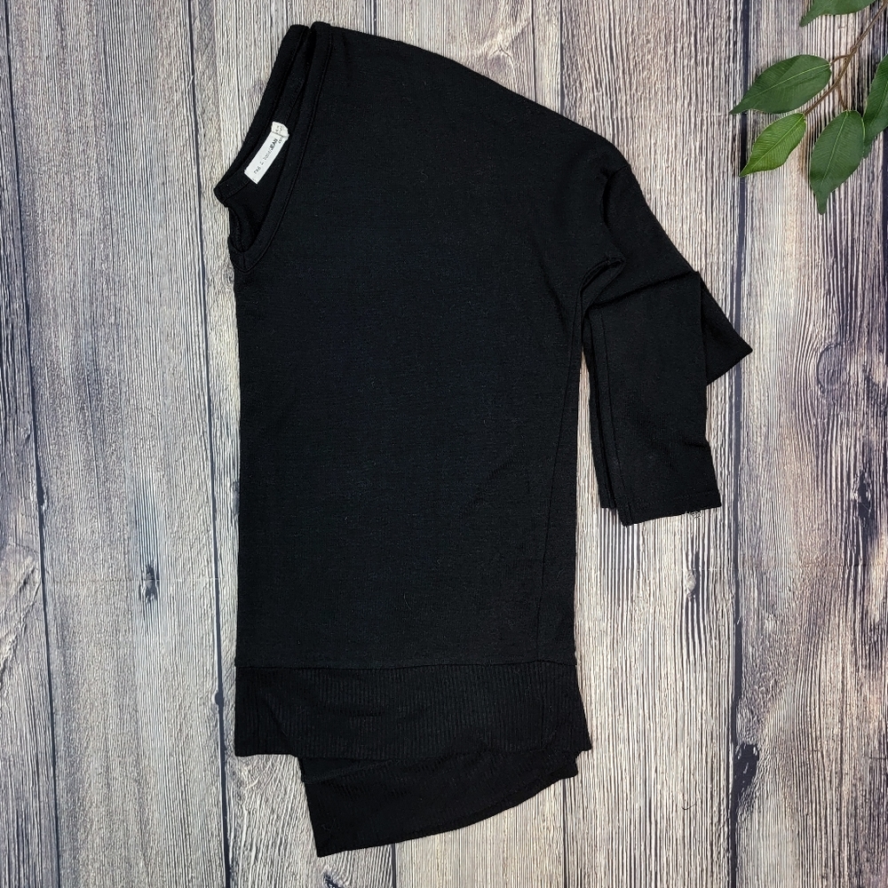 Rag & Bone/Jean Black V Neck Lightweight Pullover